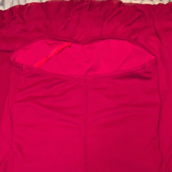 Red Strapless Ruched Top - Picture 7 of 7